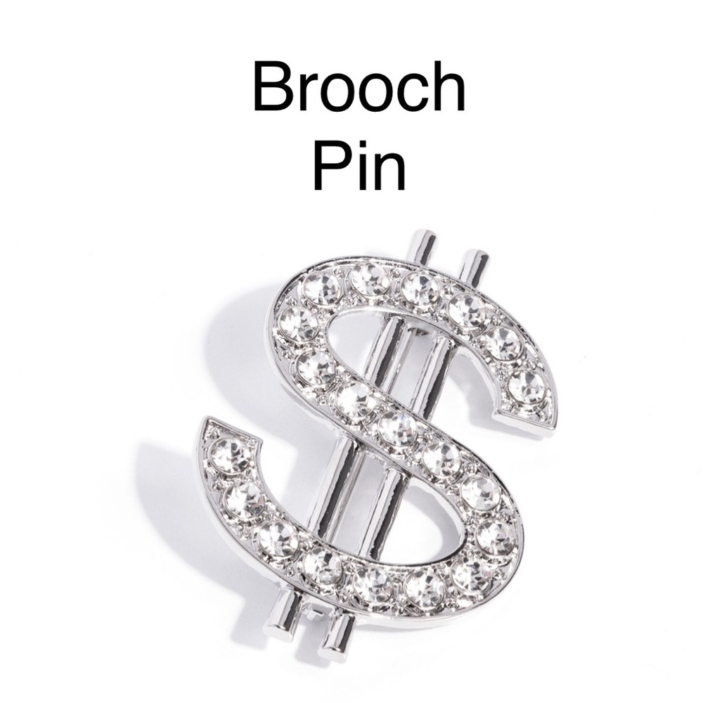 Elegant Silver Brooch Pin